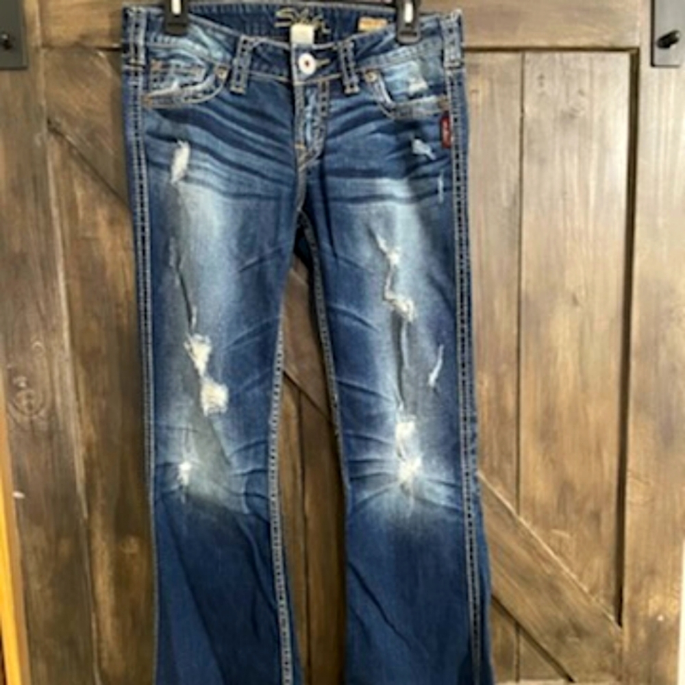 Silver Frances flare jeans